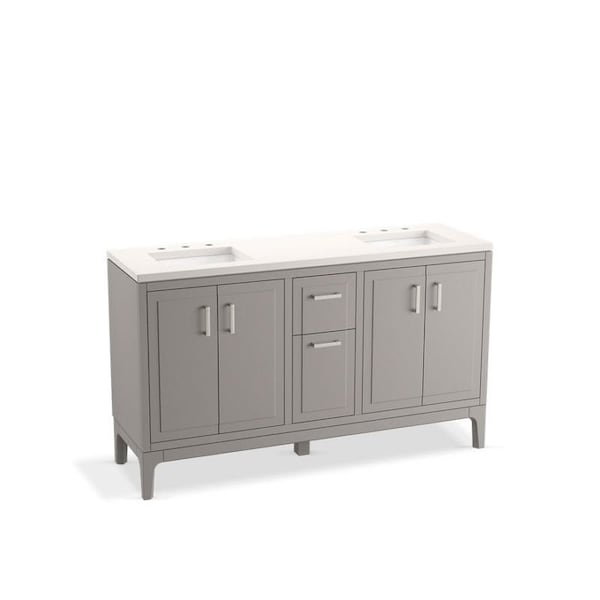 Kohler Seer Vanity 60 Inches 33555-ASB-1WT - main